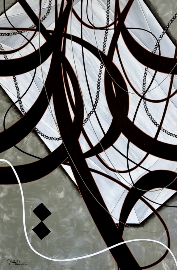 نقاشی دکوراتیو از دنیای زیبای سنگ ها و زنجیر ها